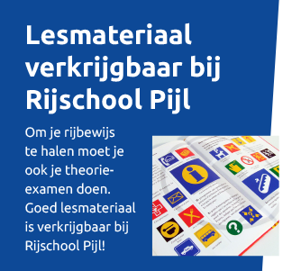 Lesmateriaal verkrijgbaar bij Rijschool Pijl